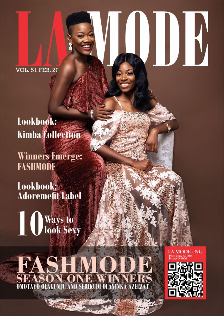 Fashmode Season one Winners :Omotayo Olagunju and Serikudi Olayinka Azeezat Cover Personalities For La Mode Magazine 51st Edition, February Issue!