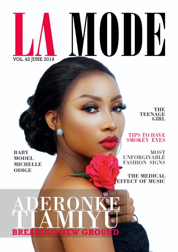 The 42nd Edition of La Mode Magazine featuring Aderonke Tiamiyu.