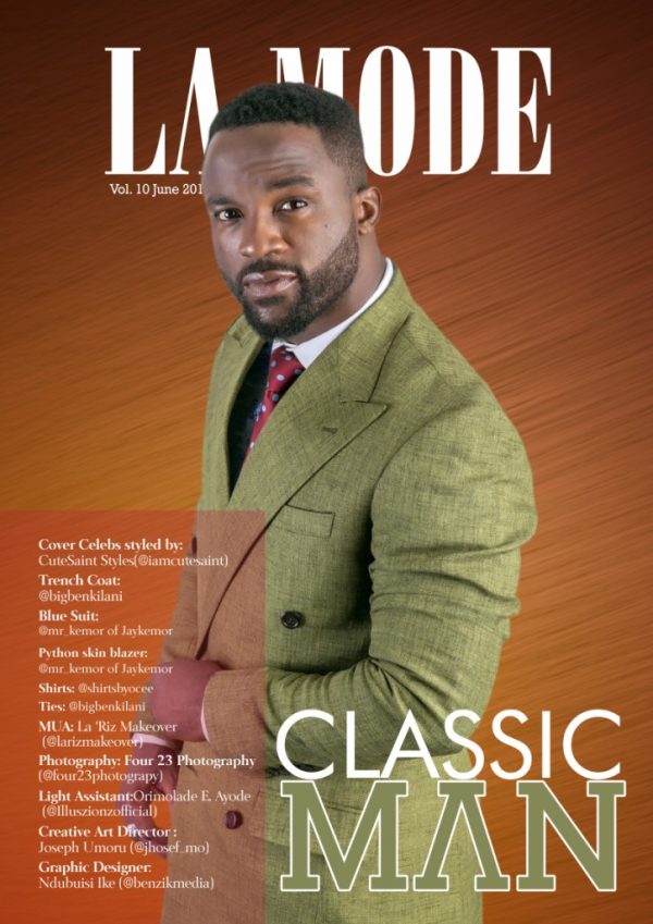 The 10th Edition of La Mode Magazine featuring Iyanya.