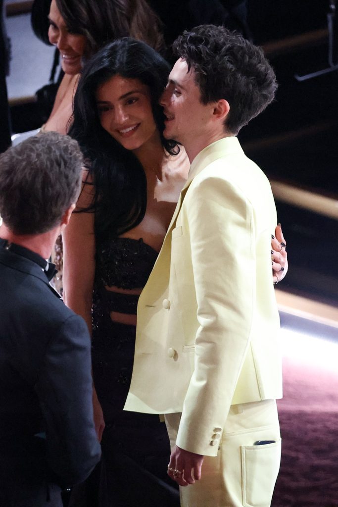 Kylie Jenner and Timothée Chalamet at the 2025 Oscars on March 2 in Los Angeles.