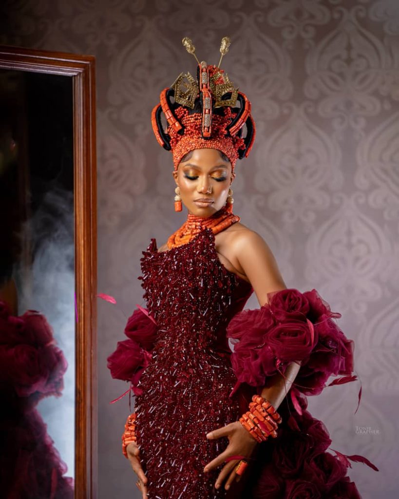 Glory Agbonita Ehizuenlen’s “Queen Idea Collection” 2024 Redefines African Luxury Fashion Through Original Artistic Innovation