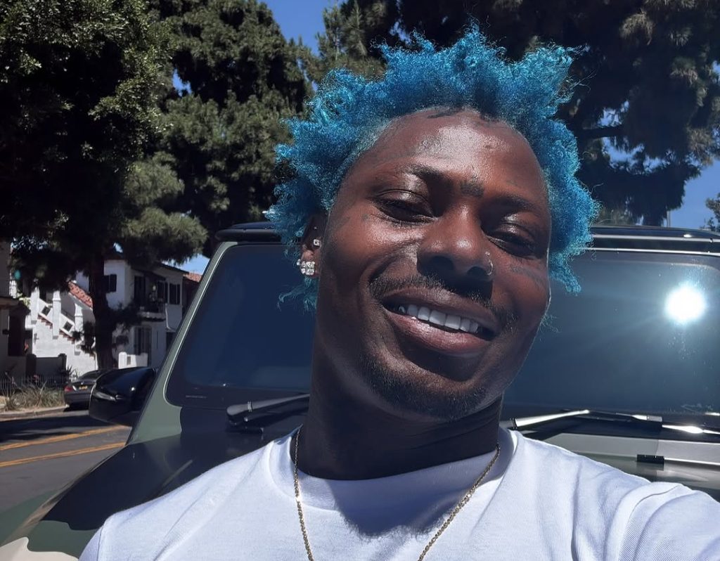 Asake Just Made Electric Blue Hair a Whole Mood Asake