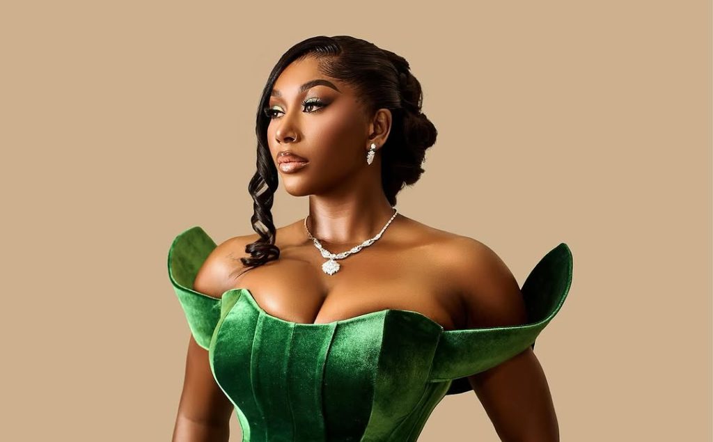Nelly Mbonu Stuns in Emerald Prudential Atelier Gown at Green October Event 2025 Nelly