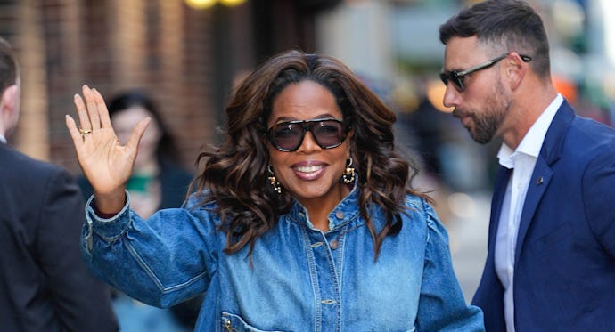 Oprah Winfrey Reinvents the Canadian Tuxedo with a Chloé It-Bag Twist