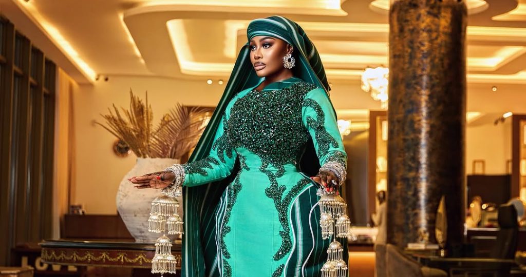 Nana Akua Addo Eid 2026 Look Sculptural Asọ Oke Cape Gown