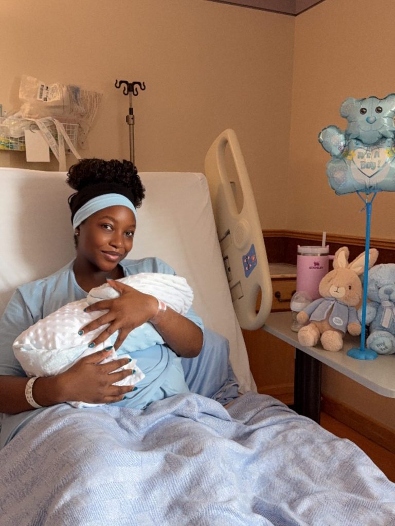 Ini Dima-Okojie baby boy