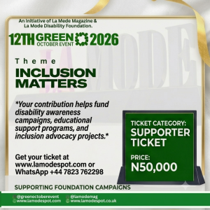 Green October Event 2026 - Supporter Ticket