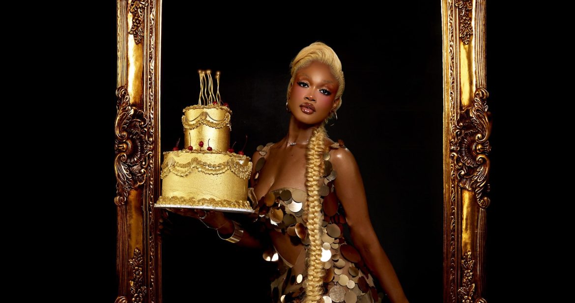 Diana Eneje Turns 24 in a Stunning Gold Sequin Birthday Look
