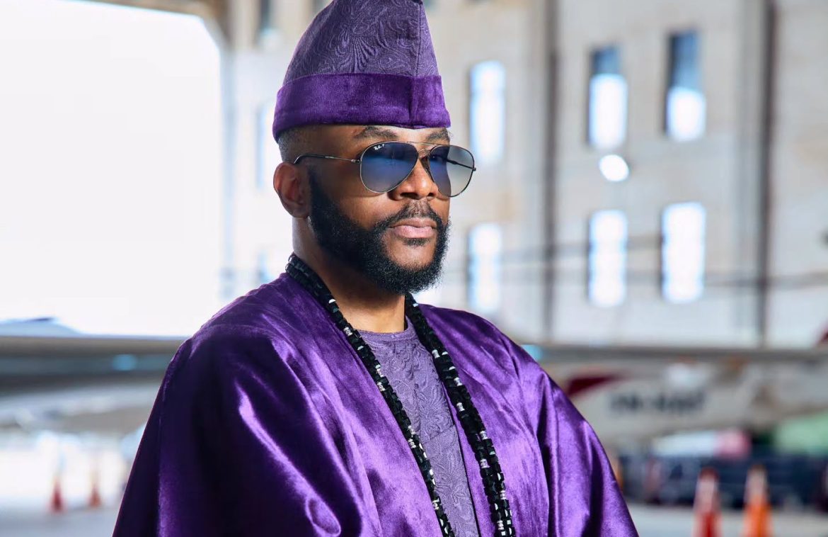 Ebuka Obi-Uchendu Stuns in Royal Purple Agbada for Eviction Show