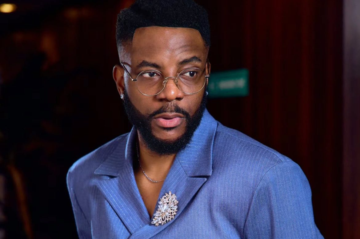 Ebuka Makes Periwinkle and Navy Look Very Good Together
