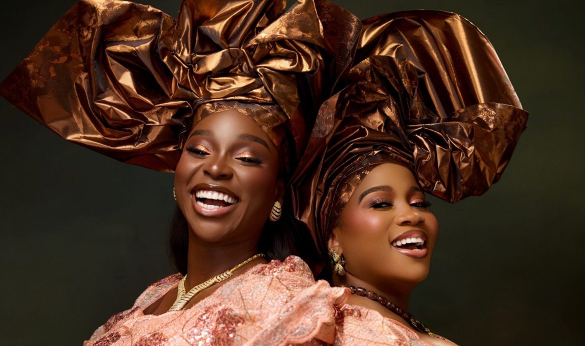 Veekee James and Tomike Adeoye Make Matching Lace Look Anything but Basic